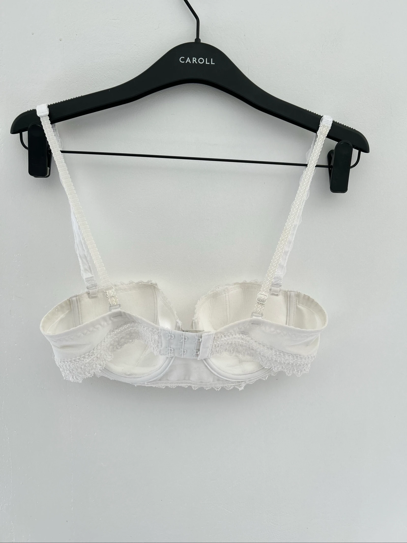 Sutiã de balcão cor creme em renda floral alças ajustáveis em poliamida e algodão 95 Aubade – photo 5